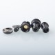 Wick'd Bridg'd V2 Style RBA Bridge for Boro Devices / Billet / BB - Black, 1.0mm, 2.5mm, 3.0mm, 3.5mm, 4.0mm, MTL / DL Drip Tip