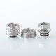 Monarchy Multi Whistle Style Drip Tip Set for SXK BB / Billet / Vandy Pulse AIO / Cthulhu AIO / Boxx Mod Kit - Silver