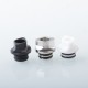 Monarchy Multi Whistle Style Drip Tip Set for SXK BB / Billet / Vandy Pulse AIO / Cthulhu AIO / Boxx Mod Kit - Silver