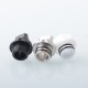 Monarchy Multi Whistle Style Drip Tip Set for SXK BB / Billet / Vandy Pulse AIO / Cthulhu AIO / Boxx Mod Kit - Silver