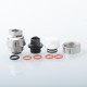 Monarchy Multi Whistle Style Drip Tip Set for SXK BB / Billet / Vandy Pulse AIO / Cthulhu AIO / Boxx Mod Kit - Silver