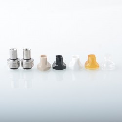 Monarchy Cyber Style BB Billet Drip Tip Set - SS + PC + POM + PEI + PEEK, DL / MTL, 2 PCS BB Connector + 5 PCS Mouthpiece