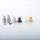 Monarchy Cyber Style BB Billet Drip Tip Set - SS + PC + POM + PEI + PEEK, DL / MTL, 2 PCS BB Connector + 5 PCS Mouthpiece