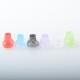 Monarchy Cyber Style BB Billet Drip Tip Set - SS + Acrylic, DL / MTL, 2 PCS BB Connector + 6 PCS Mouthpiece