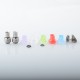 Monarchy Cyber Style BB Billet Drip Tip Set - SS + Acrylic, DL / MTL, 2 PCS BB Connector + 6 PCS Mouthpiece