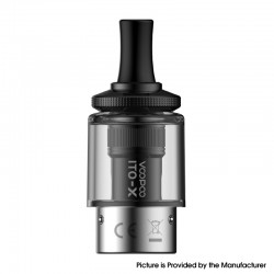 [Ships from Bonded Warehouse] Authentic Voopoo ITO-X Replacement Pod Cartridge for Drag Q Pod Kit - Black, 3.5ml