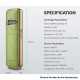[Ships from Bonded Warehouse] Authentic Voopoo VMATE E Pod System Kit - Green Inlaid Gold, 1200mAh, 3ml, 0.7ohm / 1.2ohm