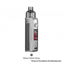 [Ships from Bonded Warehouse] Authentic VOOPOO DRAG S 60W 2500mAh VW Mod Pod System Kit - Silver Dark Grey, 4.5ml, 5~60W