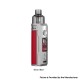[Ships from Bonded Warehouse] Authentic VOOPOO DRAG S 60W 2500mAh VW Mod Pod System Kit - Silver Red, 4.5ml, 0.2 / 0.3ohm, 5~60W