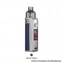 [Ships from Bonded Warehouse] Authentic VOOPOO DRAG X 80W VW Mod Pod System Kit - Silver Blue , 4.5ml, 5~80W, 1 x 18650