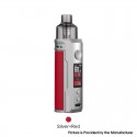 [Ships from Bonded Warehouse] Authentic VOOPOO DRAG X 80W VW Mod Pod System Kit - Silver Red , 4.5ml, 5~80W, 1 x 18650