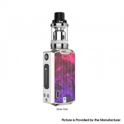 Authentic Vaporesso Tarot Nano 80W TC 2500mAh 0.91" OLED VW Variable Wattage Mod + Veco Tank Kit - Silver Red, 5~80W, 2ml, 22mm