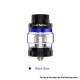 [Ships from Bonded Warehouse] Authentic GeekVape Cerberus Sub Ohm Tank Clearomizer - Black Blue, Stainless Steel, 4ml, 27mm