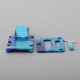 Authentic MK Mods Inner Panel Square Button 4-in-1 Inner Set for SXK BB / Billet Mod Kit - Blue Galaxy, with USB Slot