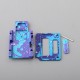 Authentic MK Mods Inner Panel Square Button 4-in-1 Inner Set + Front & Back Panel for SXK BB / Billet - Blue Galaxy, USB Slot