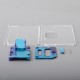 Authentic MK Mods Inner Panel Square Button 4-in-1 Inner Set + Front & Back Panel for SXK BB / Billet - Blue Galaxy, USB Slot