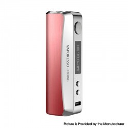 [Ships from Bonded Warehouse] Authentic Vaporesso GTX One 40W 2000mAh VW Variable Wattage Box Mod - Taffy Red, 5~40W