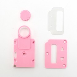 SXK Fire Button + Screen Plate + Button Plate Set for SXK BB 60W / 70W Box Mod Kit -Pink, PC, (3 PCS)