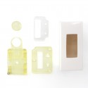 SXK Fire Button + Screen Plate + Button Plate Set for SXK BB 60W / 70W Box Mod Kit -Translucent Yellow, PC, (3 PCS)