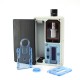 SXK Fire Button + Screen Plate + Button Plate Set for SXK BB 60W / 70W Box Mod Kit -Translucent Blue, PC, (3 PCS)