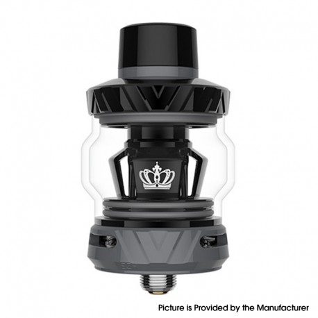 [Ships from Bonded Warehouse] Authentic Uwell Crown 5 Sub Ohm Tank Atomizer - Gun Metal, 5.0ml, 0.23ohm/0.3ohm