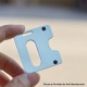 Authentic MK MODS Replacement Tank Plate Panel Door for 5AVape Hussar BXR Style AIO Box Mod - Blue, Acrylic