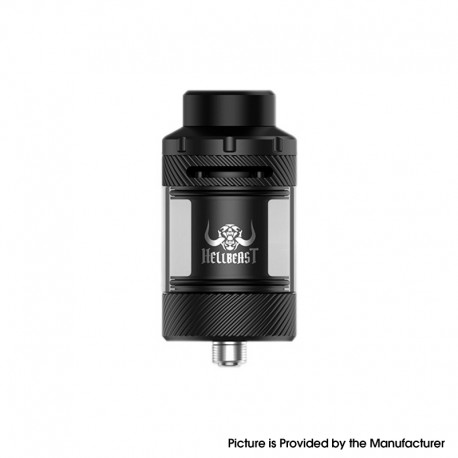 [Ships from Bonded Warehouse] Authentic Hellvape Hellbeast 2 Sub Ohm Tank Atomizer - Matte Black, 3.5 / 5ml, 0.2ohm, 24mm
