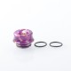 Authentic Reewape AS344 Resin 810 Drip Tip for RDA / RTA / RDTA Atomizer - Purple, Resin