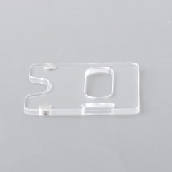 Authentic MK MODS Replacement Tank Plate Panel Door for 5AVape Hussar BXR Style AIO Box Mod - Clear, Acrylic