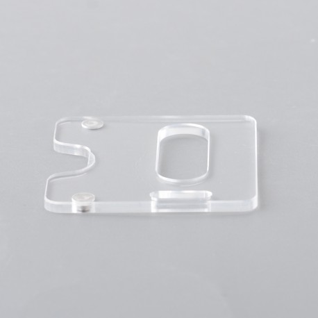 Authentic MK MODS Replacement Tank Plate Panel Door for 5AVape Hussar BXR Style AIO Box Mod - Clear, Acrylic