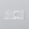 Authentic MK MODS Replacement Tank Plate Panel Door for 5AVape Hussar BXR Style AIO Box Mod - Clear, Acrylic