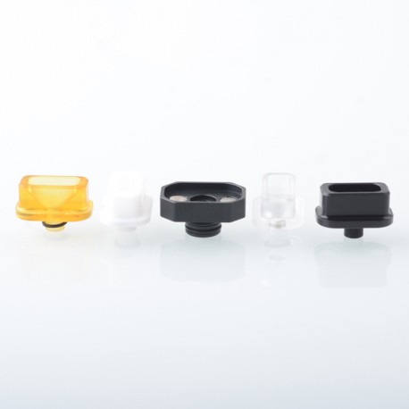 Kontrl Mag Style 510 Drip Tip - Black, Aluminum + Teflon / POM / PEI / PC, 4 x Mouthpieces