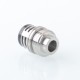 Mission XV Ignition Booster Tip Style Drip Tip Set for BB / Billet Mod - Silver + Black, 1 PC POM Mouthpiece