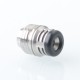 Mission XV Ignition Booster Tip Style Drip Tip Set for BB / Billet Mod - Silver + Black, 1 PC POM Mouthpiece