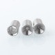 Mission XV Ignition Booster Tip Style Drip Tip Set for BB / Billet Mod - Silver + Black, 1 PC POM Mouthpiece