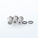 Mission XV Ignition Booster Tip Style Drip Tip Set for BB / Billet Mod - Silver + Black, 1 PC POM Mouthpiece