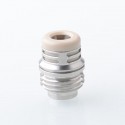 Mission XV Ignition Booster Tip Style Drip Tip Set for BB / Billet Mod - Silver + Grey, 1 PEEK Mouthpiece
