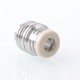 Mission XV Ignition Booster Tip Style Drip Tip Set for BB / Billet Mod - Silver + Grey, 1 PEEK Mouthpiece