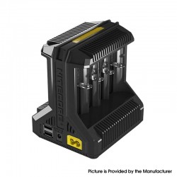 Authentic Nitecore i8 Intellicharger Multi-slot Intelligent Battery Charger - 8 x Battery Slots, UK Plug