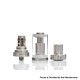 [Ships from Bonded Warehouse] Authentic Eleaf Melo 3 Tank Atomizer - Silver, 4ml, 0.3ohm / 0.5ohm, 22mm Diameter