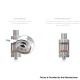 [Ships from Bonded Warehouse] Authentic Eleaf Melo 3 Tank Atomizer - Silver, 4ml, 0.3ohm / 0.5ohm, 22mm Diameter