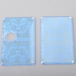 Authentic MK MODS Cyberspace Replacement Panels for Vandy Pulse AIO Kit - Blue, Back + Front Plates (2 PCS)