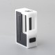 Authentic MK MODS Fode Mech Boro Box Mod - White Black, 1 x 18650