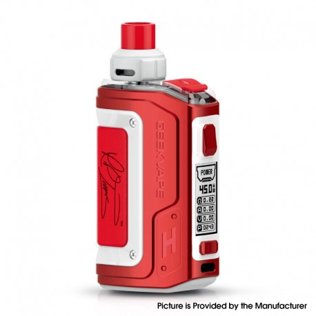 [Ships from Bonded Warehouse] Authentic GeekVape H45 Aegis Hero 2 45W Pod System Mod Kit - Red White, 1400mAh, 5~45W, 4ml