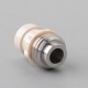 Mission MXV Nuke Style Drip Tip Set for BB / Billet Mod - Silver + Grey, 1 PEEK Mouthpiece