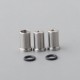 Mission MXV Nuke Style Drip Tip Set for BB / Billet Mod - Silver + Grey, 1 PEEK Mouthpiece