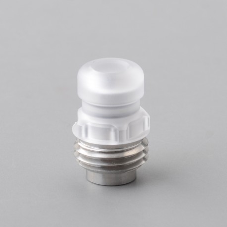 Mission MXV Nuke Style Drip Tip Set for BB / Billet Mod - Silver + Translucent, 1 PC Mouthpiece