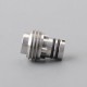 Mission MXV Nuke Style Drip Tip Set for BB / Billet Mod - Silver + Translucent, 1 PC Mouthpiece