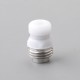 Mission MXV Nuke Style Drip Tip Set for BB / Billet Mod - Silver + White, 1 POM Mouthpiece