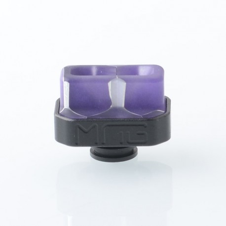 Kontrl Mag Style 510 Drip Tip - Black Purple, Aluminum + Resin